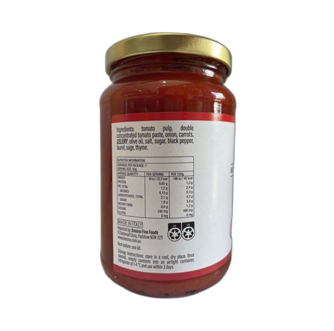 Benino Bolognese pasta sauce 350g