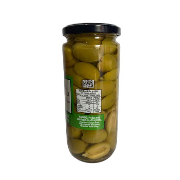 Benino green olive half