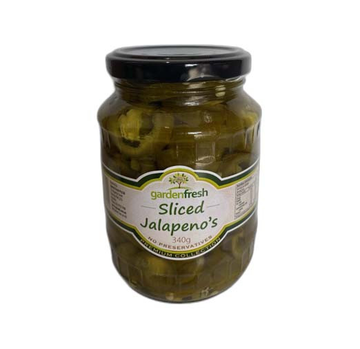 Garden fresh sliced jalapenos