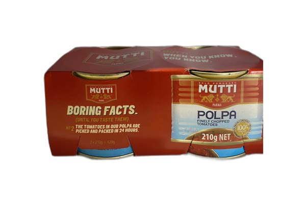 Mutti Double Polpa Chopped Tomato