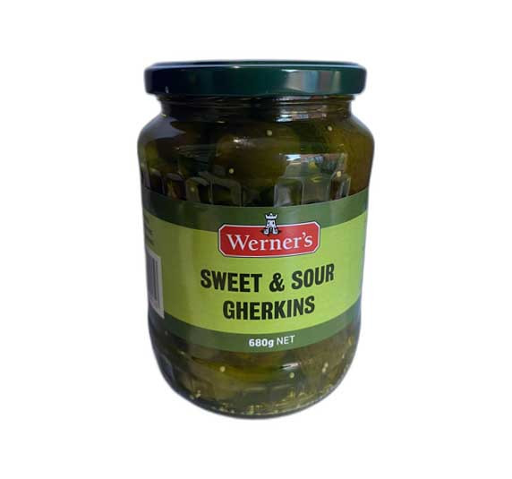 Werners Sweet & Sour Gherkins