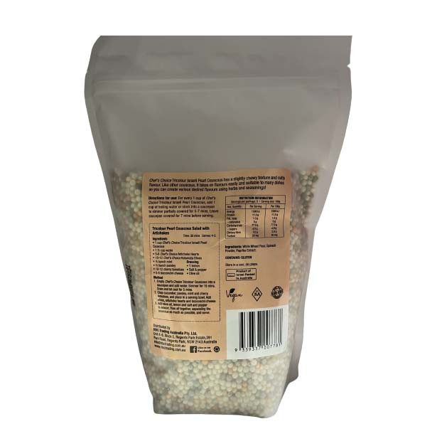 Chef's Choice Israeli Pearl Couscous Tricolour 500g