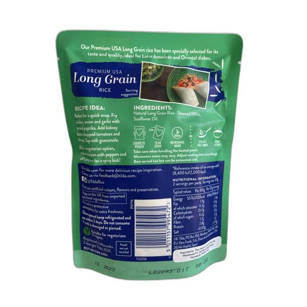 Tilda Premium Long Grain Rice 250G