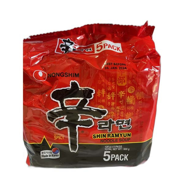 Nongshim Noodle Soup600g (120g x5packs)