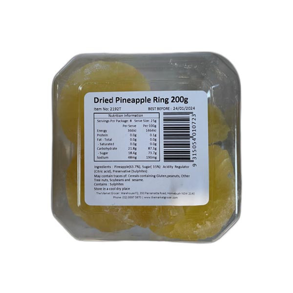 Market Grocer Dried Pineapple Rings