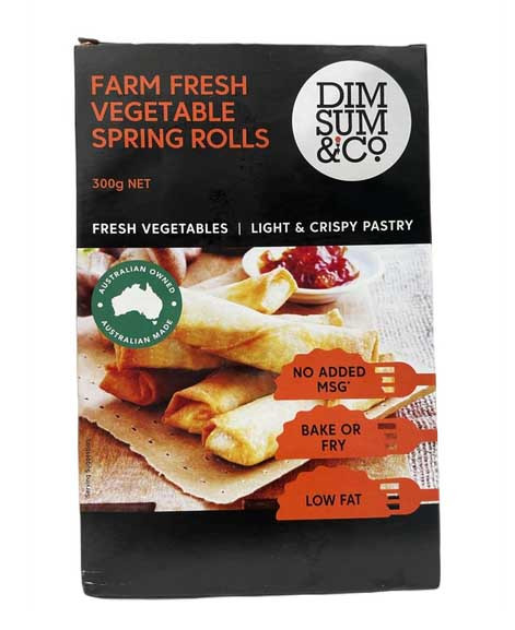 Farm Fresh Vegetable Spring Rolls