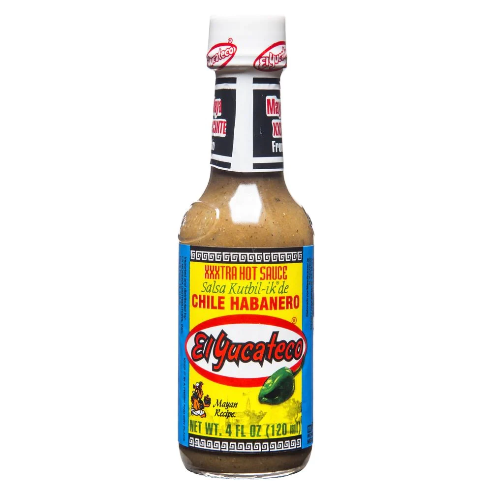 EL YUCATECO XXXTRA HOT SAUCE BROWN CHILE HABANERO 120ML