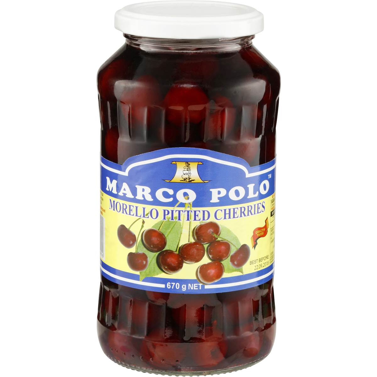 Marco Polo Pitted Cherries Pitted Fresh 670g