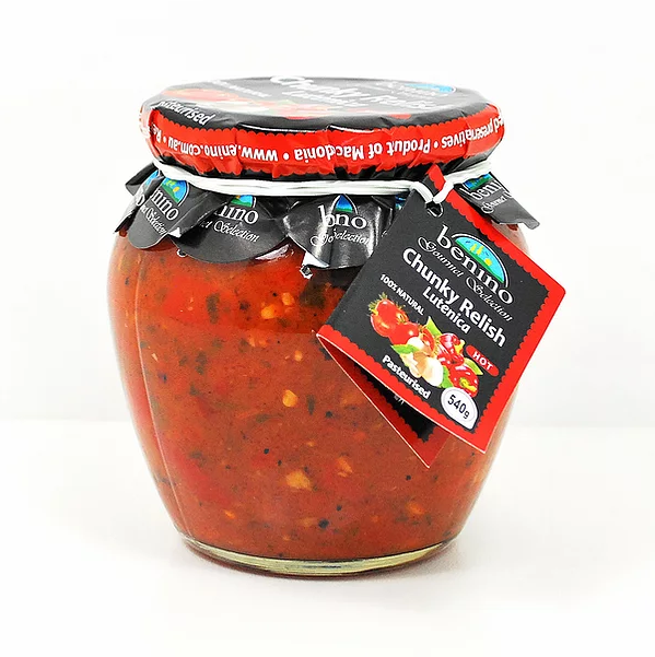 BENINO CHUNKY RELISH LUTENICA PASTEURISED HOT 540g