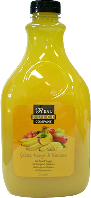 REAL JUICE GRAPE/MANGO/BANANA 2L