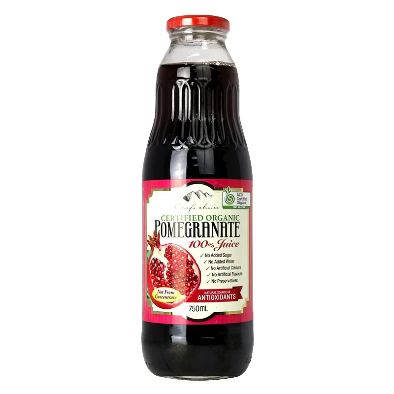 CHEF'S CHOICE ORGANIC POMEGRANATE JUICE 750ML