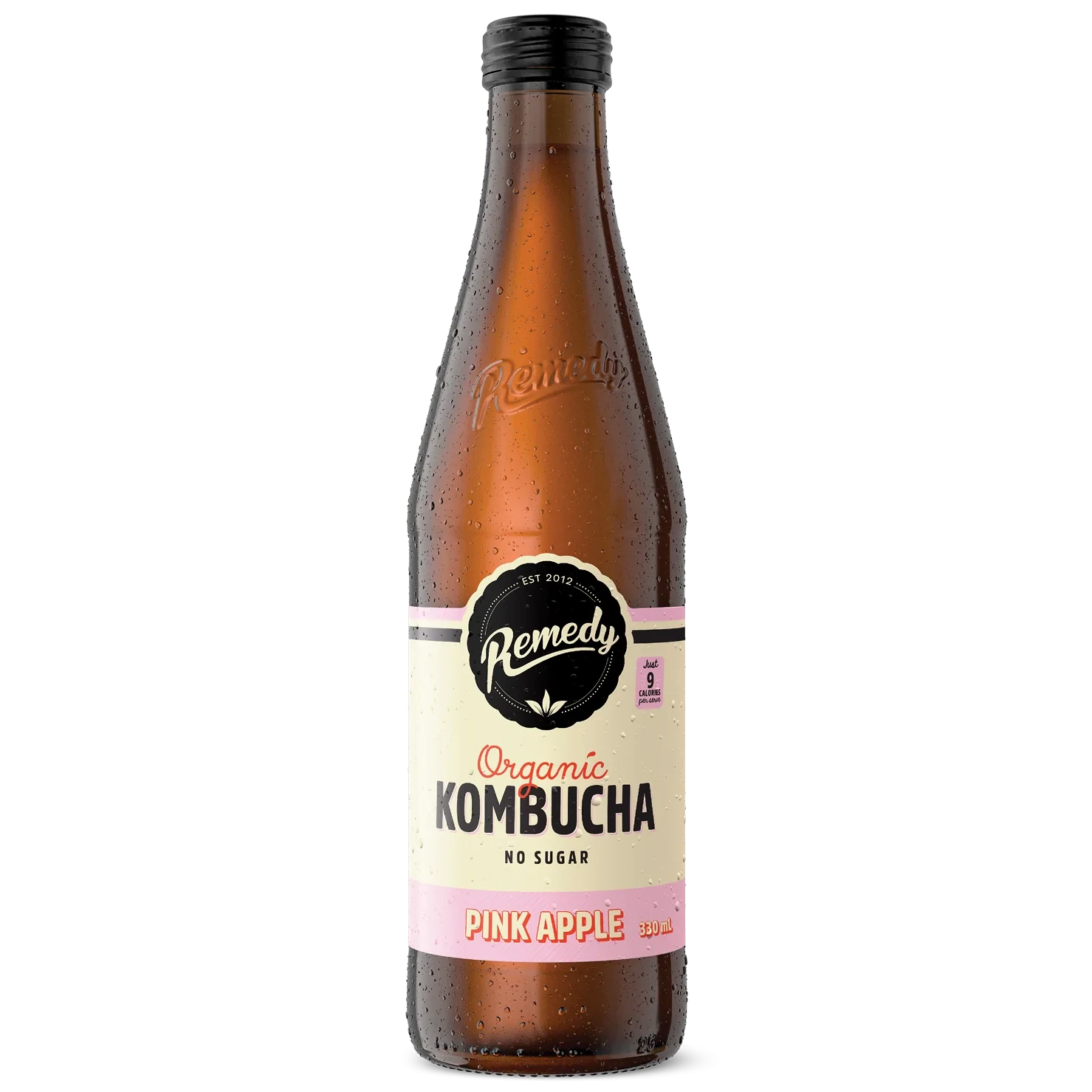 REMEDY KOMBUCHA PINK APPLE 330ml