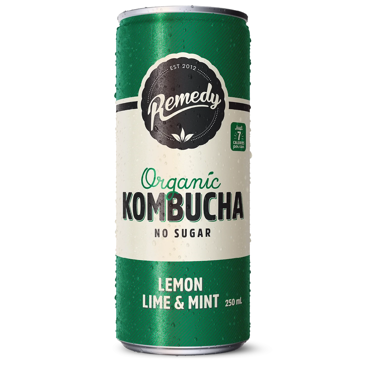 REMEDY KOMBUCHA LEMON LIME & MINT 250ml x 4 pack