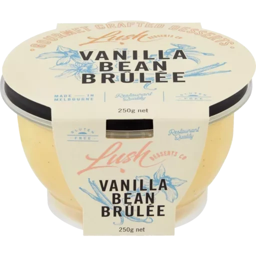 LUSH DESSERTS CO VANILLA BEAN BRULEE 250G