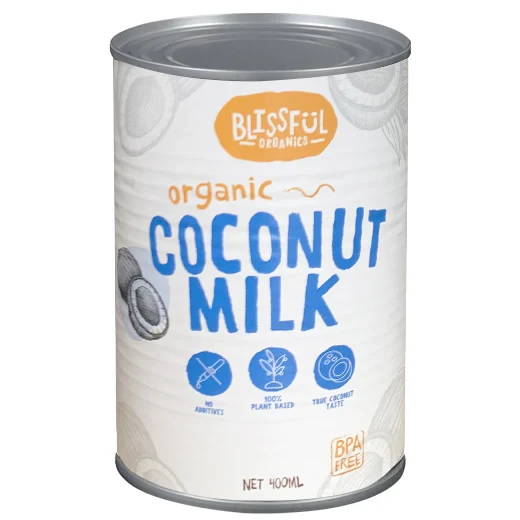 BLISSFUL ORGANIC COCONUT MILK 400ML