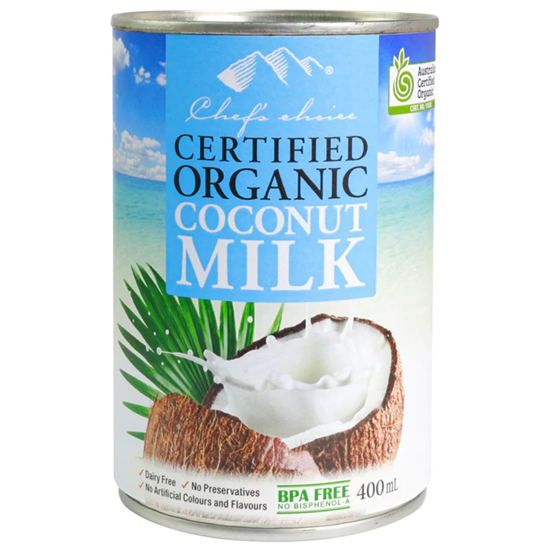 CHEF'S CHOICE ORGANIC COCONUT MILK 400ML