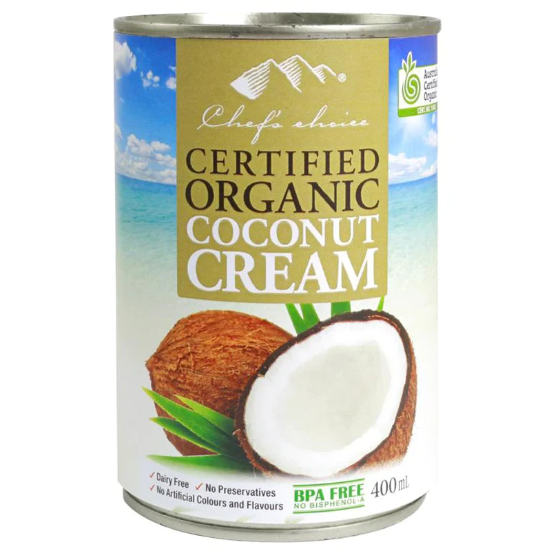 CHEF'S CHOICE ORGANIC COCONUT CREAM 400ML