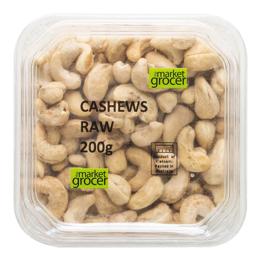 THE MARKET GROCER CASHEWS RAW 200G