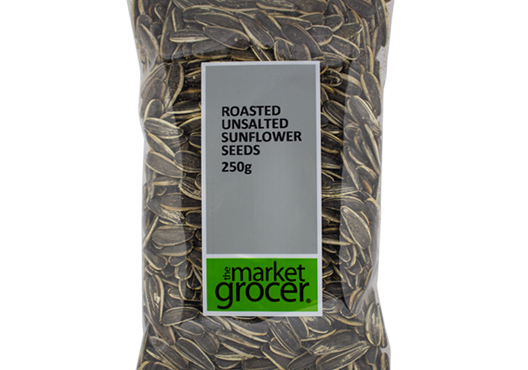 SUNFLOWER SEEDS ROASTED & UNSALTED 250G