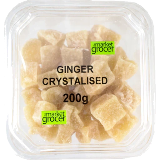 THE MARKET GROCER GINGER CRYSTALLISED 200G