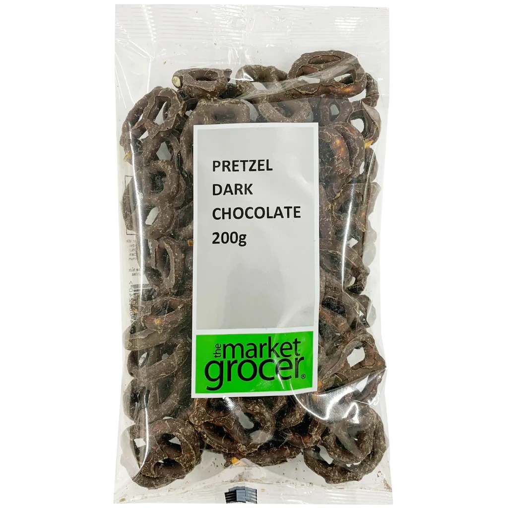 THE MARKET GROCER PRETZELS DARK CHOCOLATE 200G