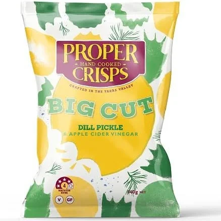 PROPER CRISPS BIG CUT DILL PICKLE 140G