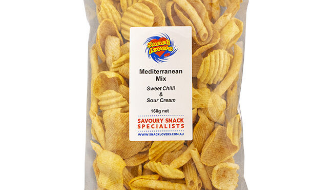 SNACK LOVERS MEDITERRANEAN MIX SWEET CHILLI & SOUR CREAM 160G