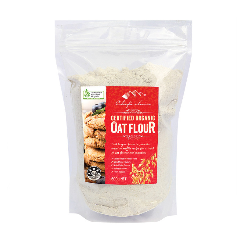 Chef's Choice Certified Organic Oat Flour 500g