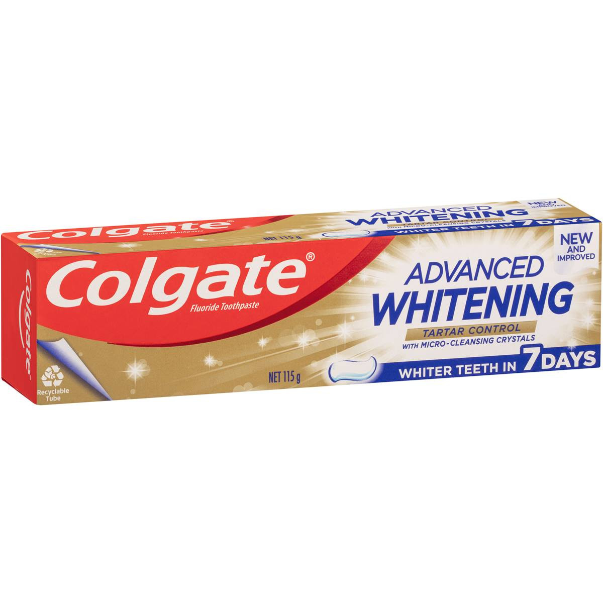 Colgate Whitening Toothpaste Advanced Whiten Tartar Control 115g