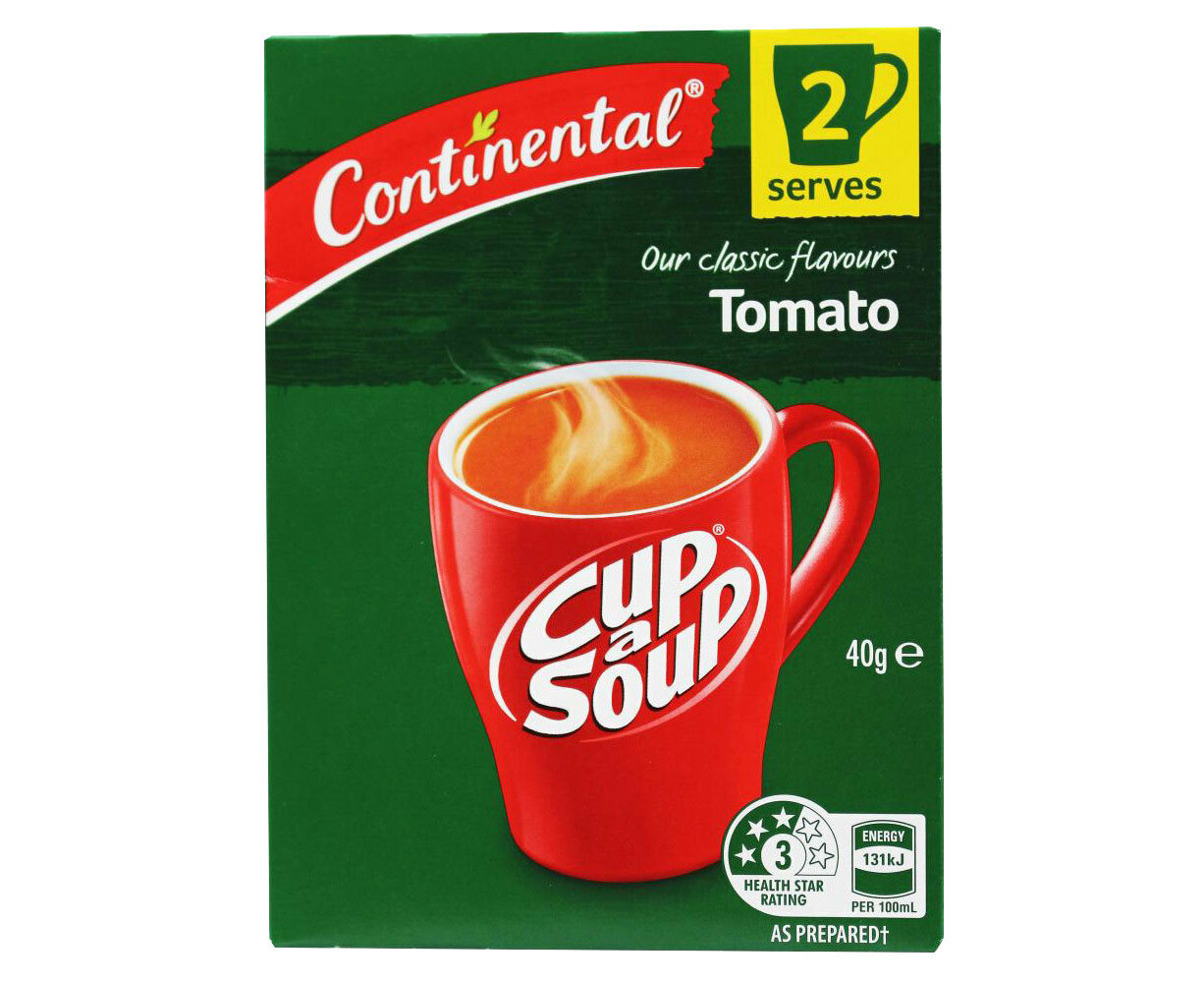 Continental Classic 40g Cup-A-Soup Tomato Soup Instant Food Snack Packet